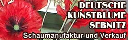 Haus Deutsche Kunstblume Sebnitz - Schaumanufaktur und Verkauf